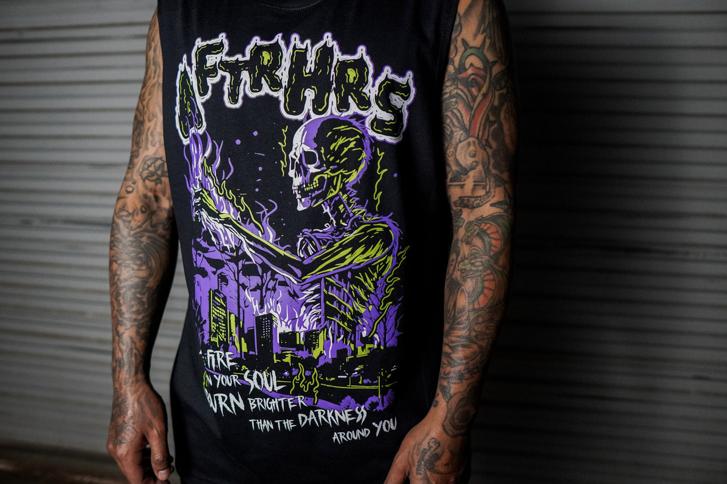 Let The Fire Burn Muscle Tank - Black