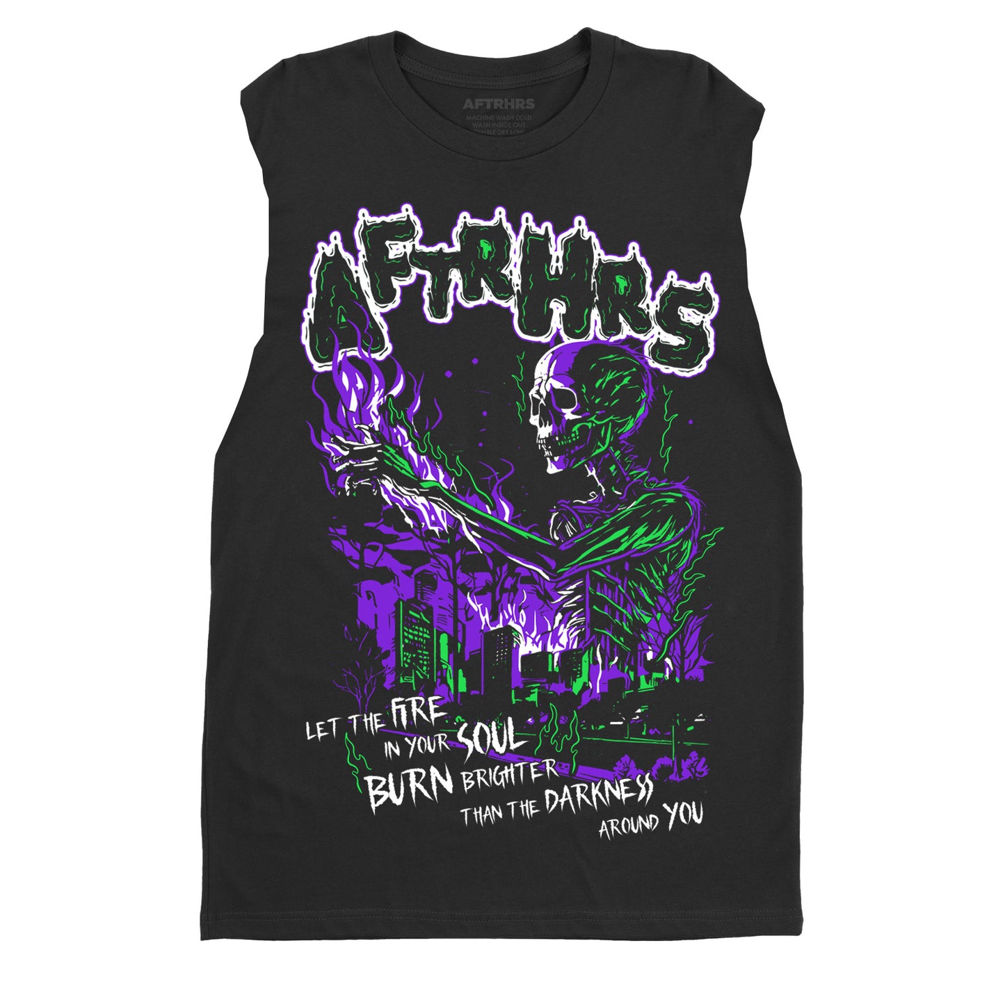 Let The Fire Burn Muscle Tank - Black