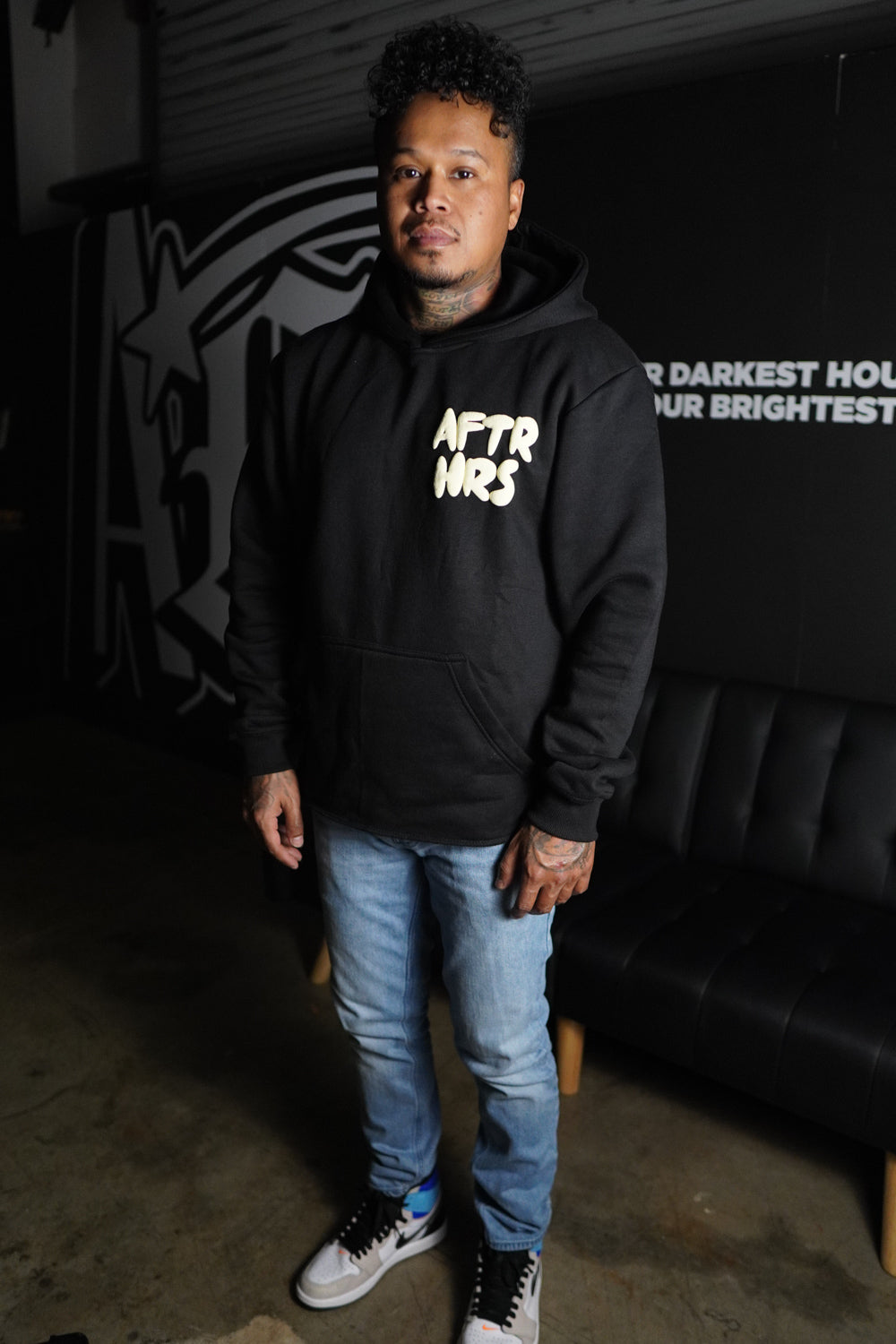 Trust The Timing Of Your Life Hoodie - Black