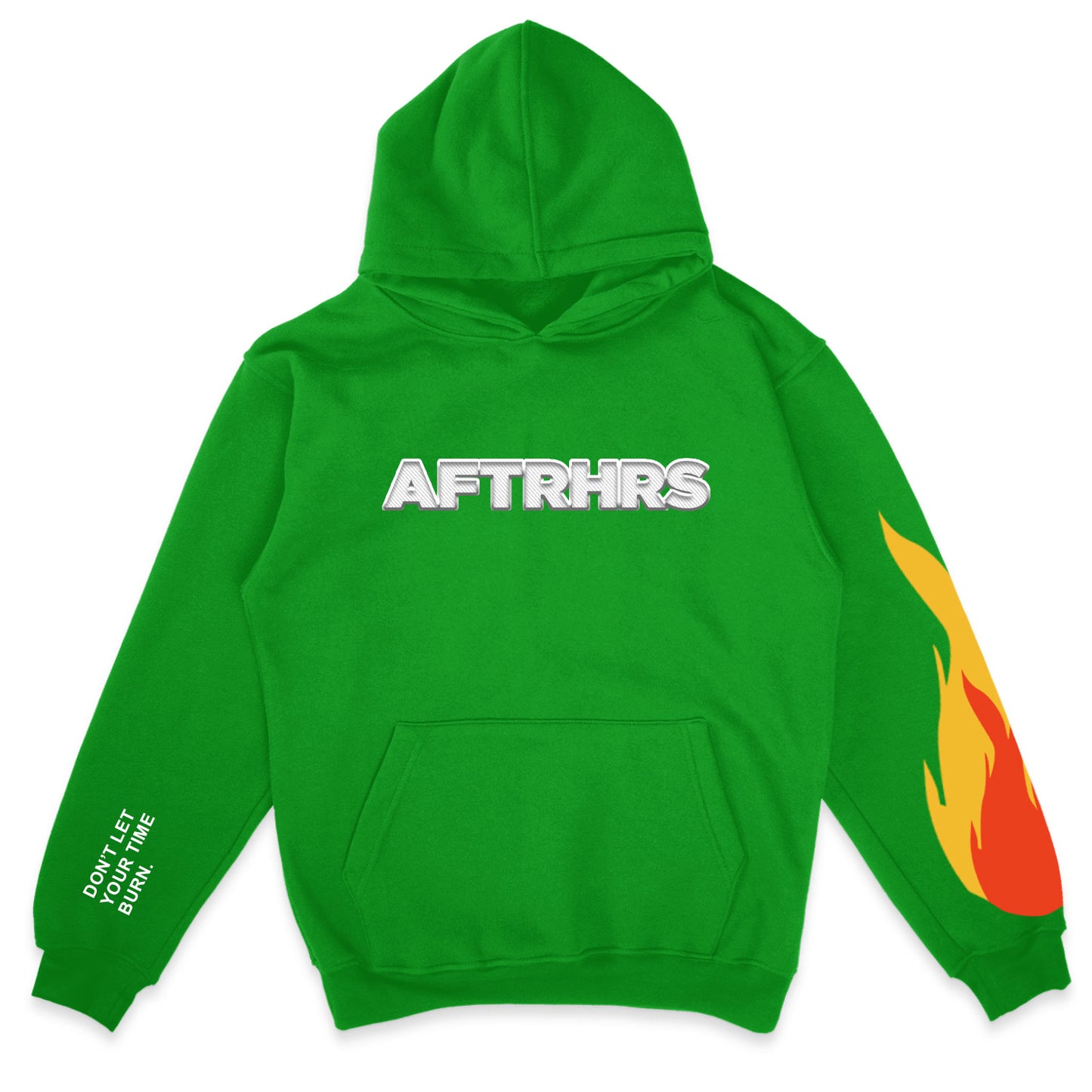 Don't Let Your Time Burn Heavyweight Hoodie - Green