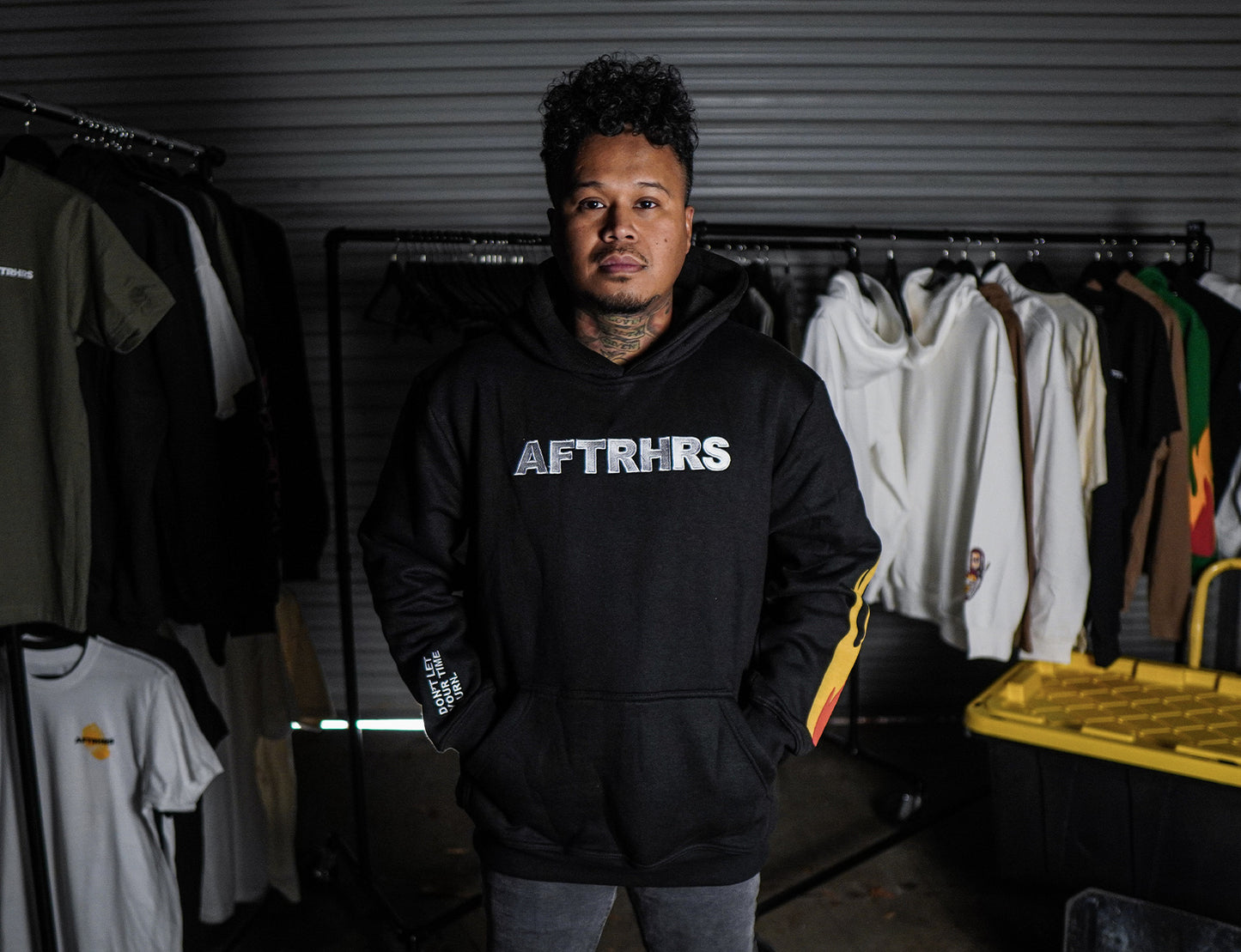 Don't Let Your Time Burn Heavyweight Hoodie - Black