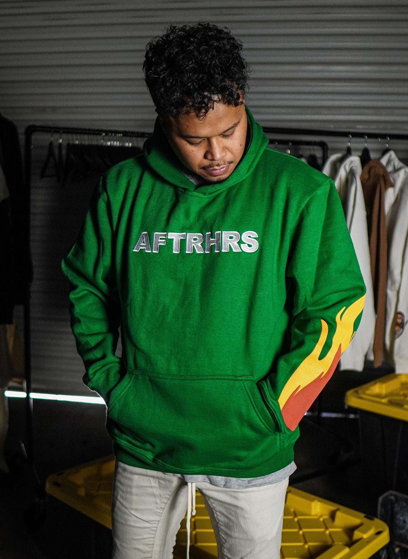 Don't Let Your Time Burn Heavyweight Hoodie - Green
