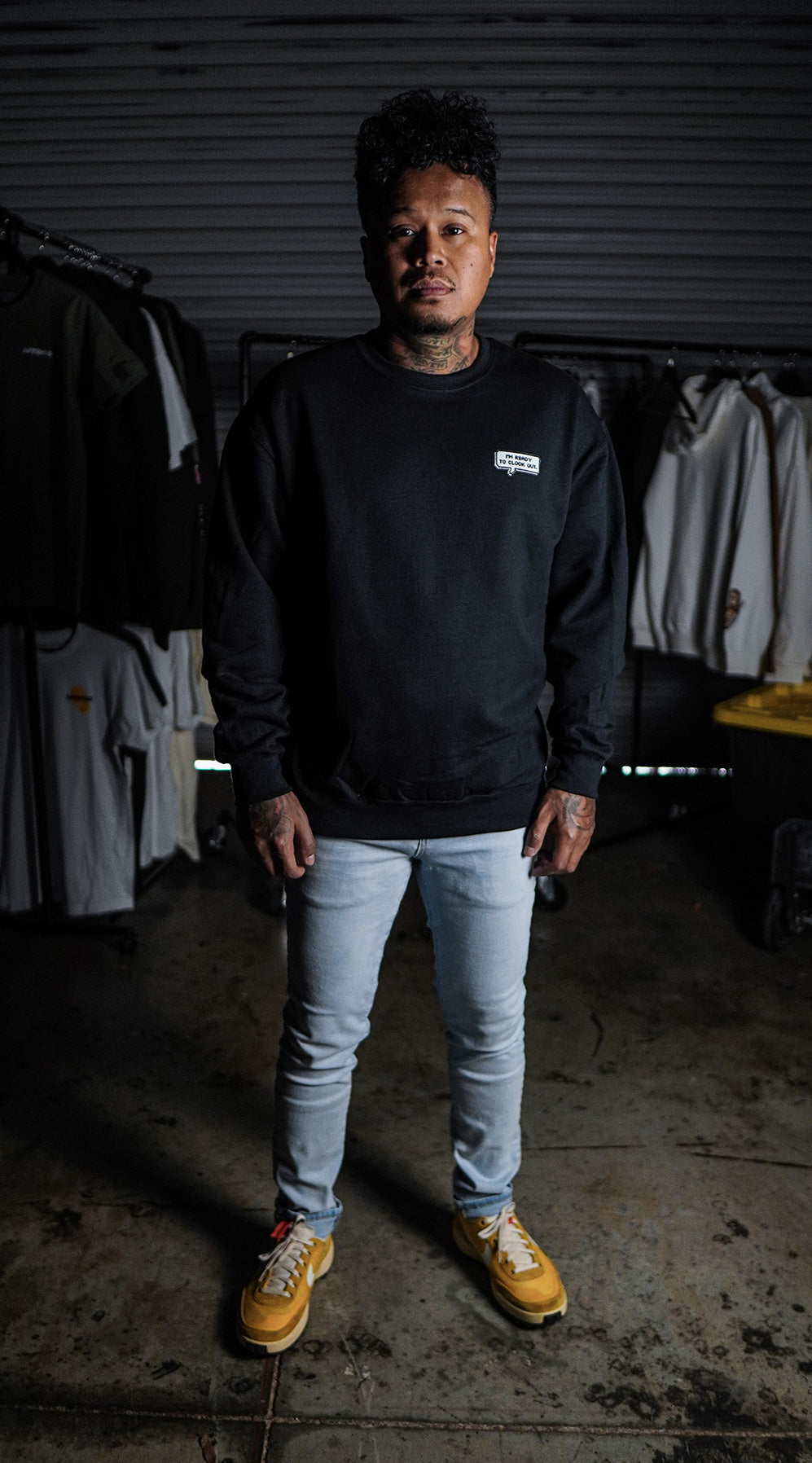 Ready To Clock Out Sweatshirt- Black