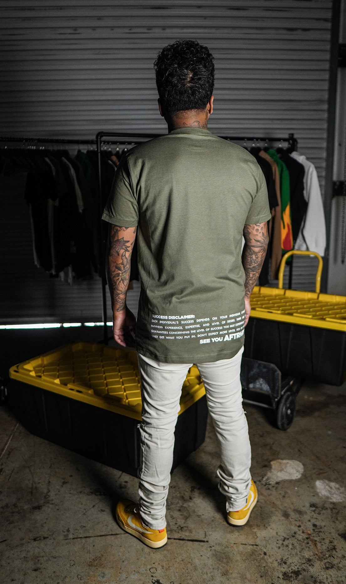Success Disclaimer Shirt - Olive