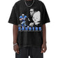 Barry Sanders Shirt - Acid Wash Black Tee