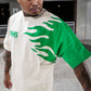AFTRHRS Staple Flame Shirt - Cream / Green