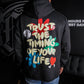 Trust The Timing Of Your Life Hoodie - Black